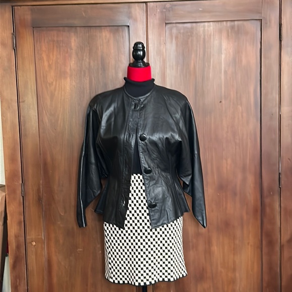 Vintage 80s-90s Houndstooth Sweater Skirt S/M - Picture 9 of 9